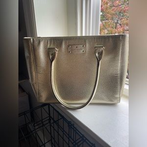 Kate Spade gold handbag/purse. Bought probably 10 years ago at Kate Spade outlet